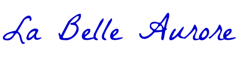 La Belle Aurore 字体